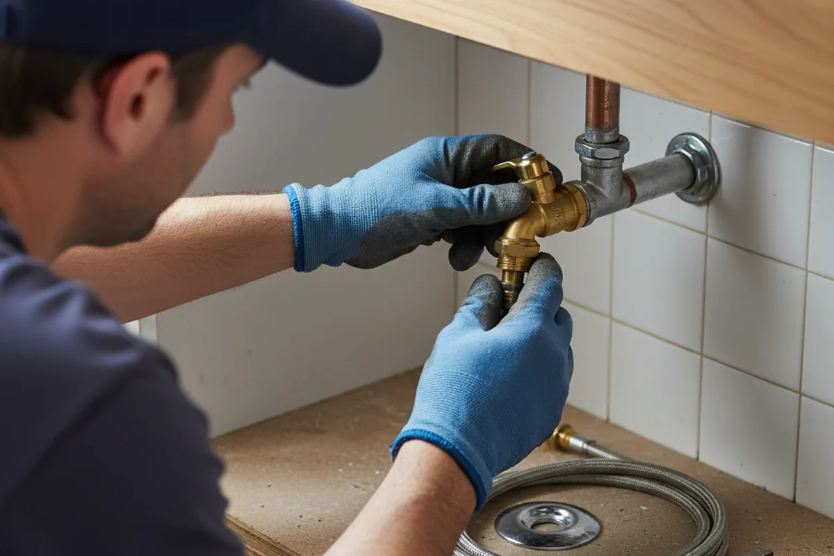 Shutoff valve and fitting work during Emergency Plumbing in El Dorado